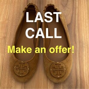 Tory Burch Suede Miller Flats